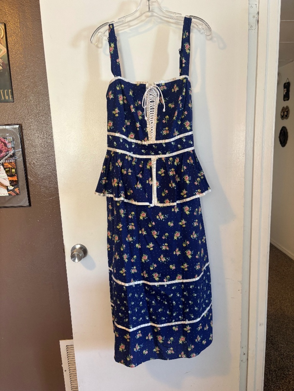 NWT ModCloth x Gunne Sax by Jessica McClintock 3X Peplum Midi Dress